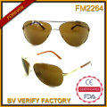 FM2264 Vogue plein cadre métallique unisexe lunettes de soleil
